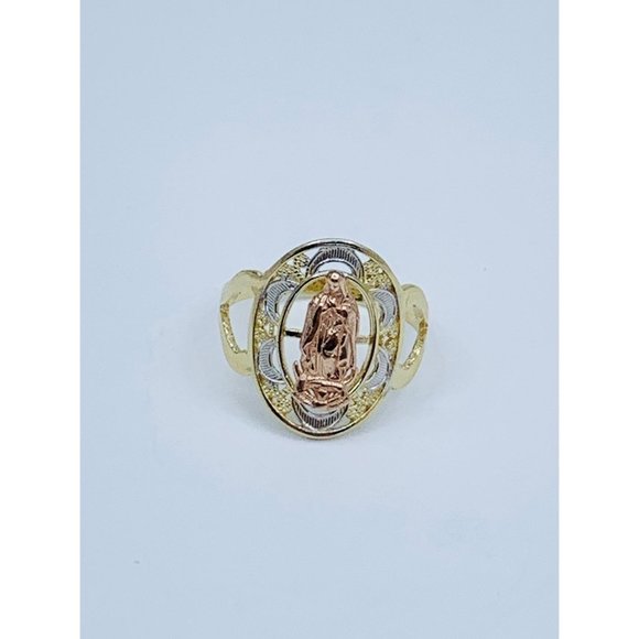 ❤️ 14k gold ring Virgin Mary women’s Size 7.5
